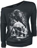 Raven Skull, Gothicana by EMP, Langarmshirt