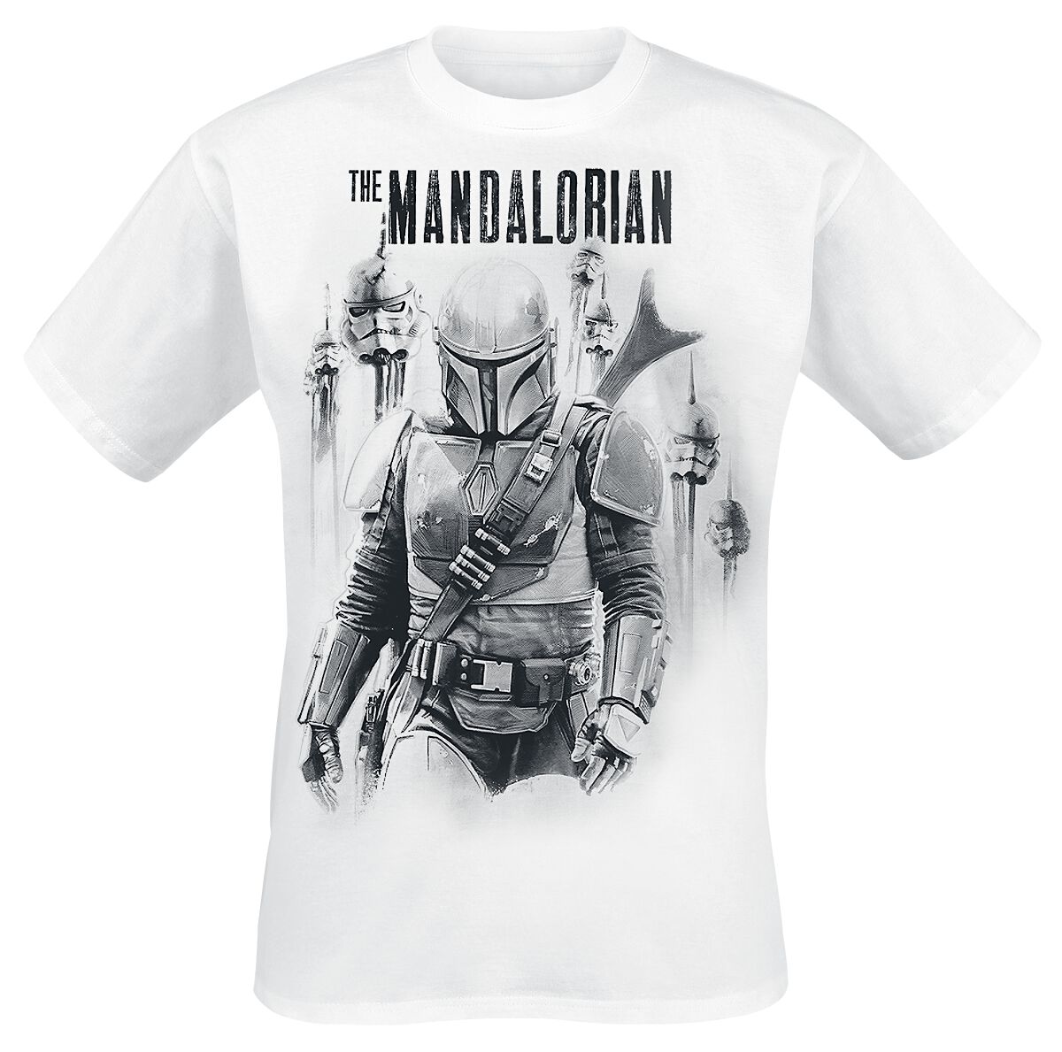 Star Wars The Mandalorian T-Shirt white