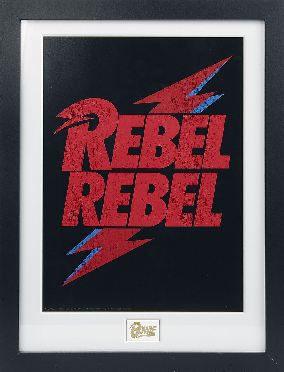 Poster de David Bowie - Rebel Rebel Logo - pour Unisexe - Standard