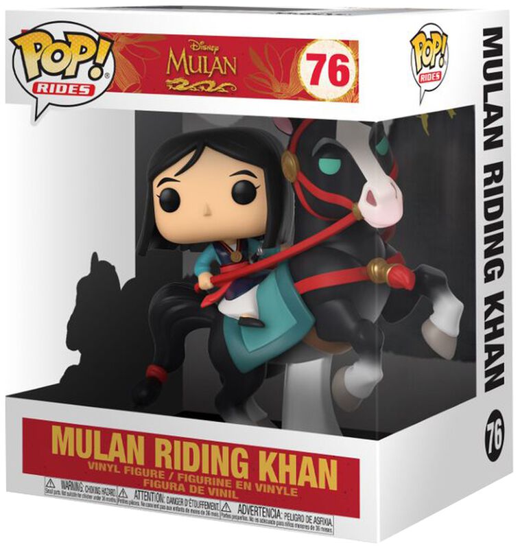 Mulan riding Khan (POP! Rides) Vinyl Figur 76