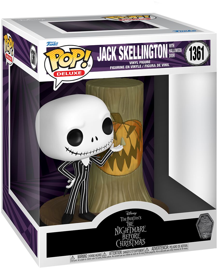 Levně The Nightmare Before Christmas 30th Anniversary - Jack with Halloween Door (Pop! Deluxe) Vinyl Figur 1361 Sberatelská postava vícebarevný