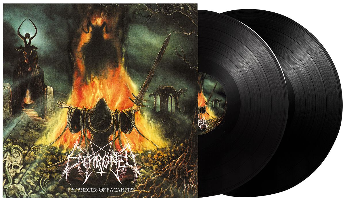 Enthroned Prophecies of pagan fire LP schwarz
