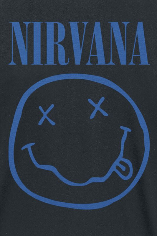 Band Merch Bekleidung Blue Smiley | Nirvana T-Shirt