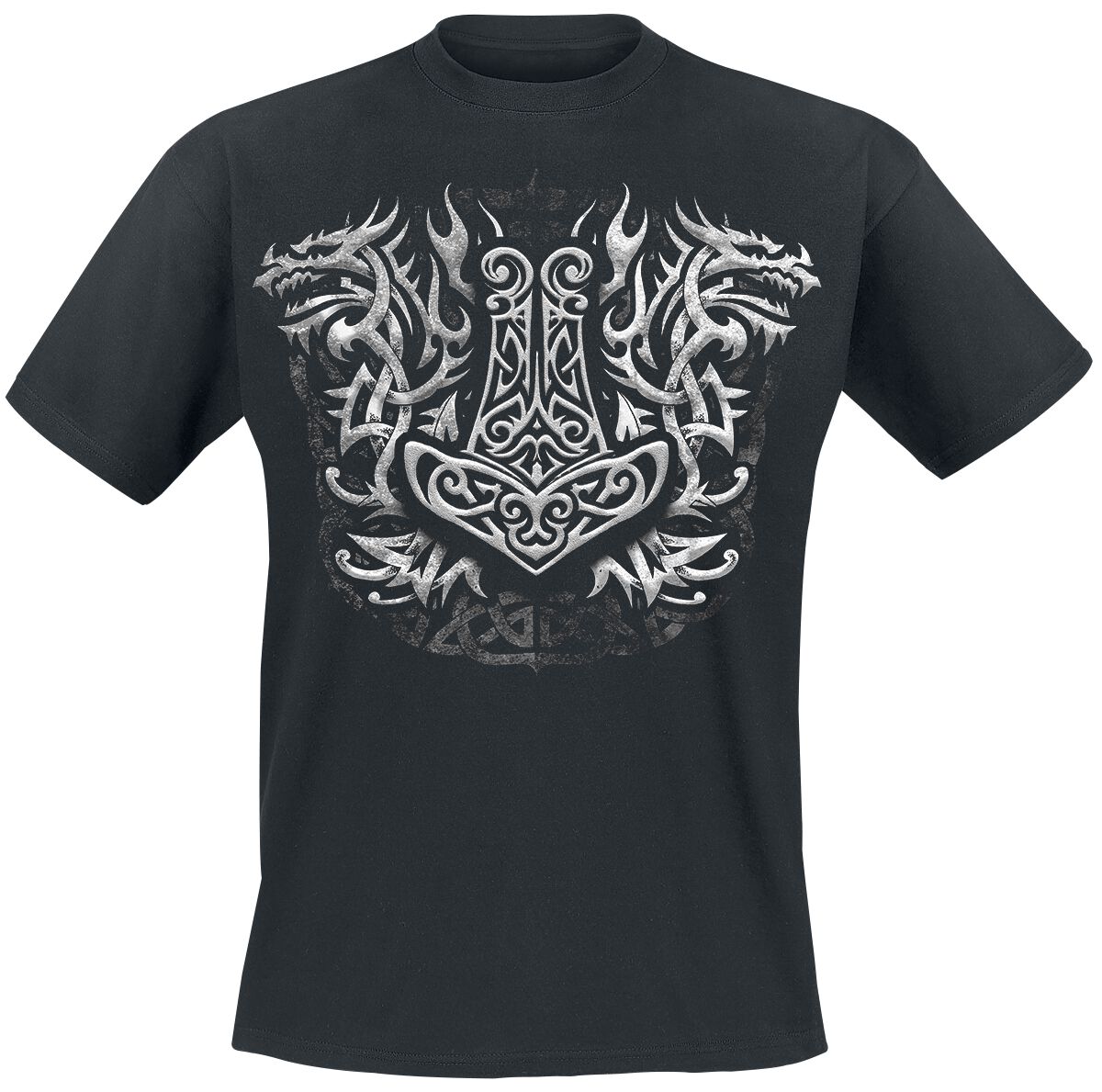 Viking Hammer T-Shirt schwarz von Axel Hermann