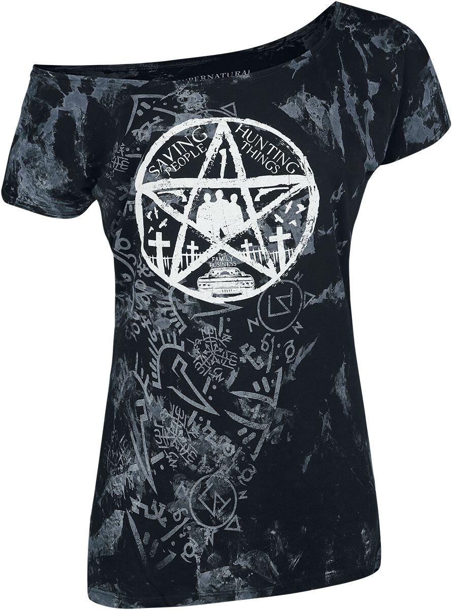 Supernatural T-Shirt - To Hell And Back - S bis XXL - für Damen - Größe XL - schwarz  - EMP exklusives Merchandise!