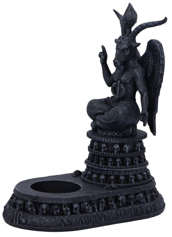Nemesis Now Baphomet's Devotion Kerzenständer schwarz