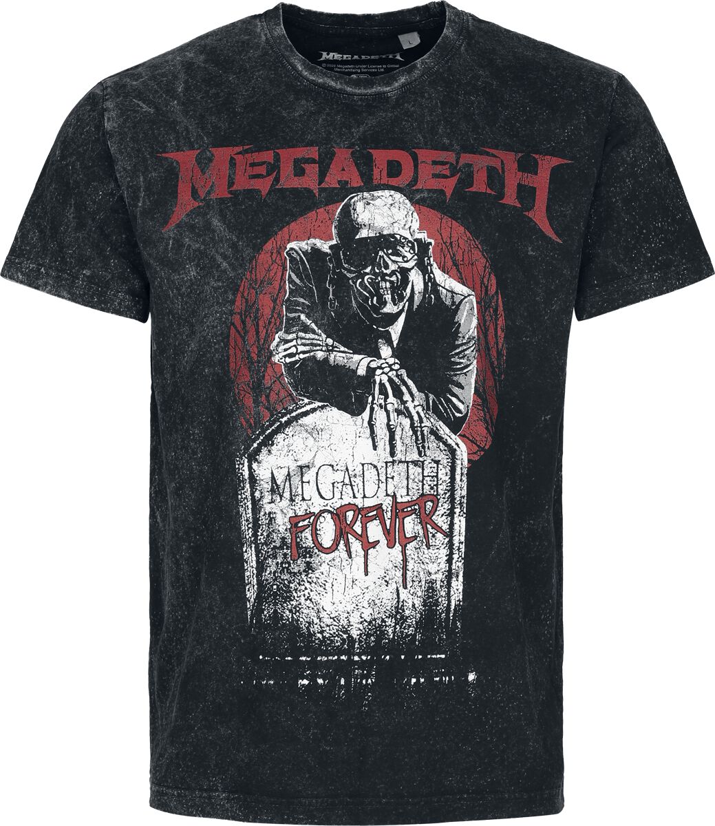 Levně Megadeth Forever Tričko antracitová