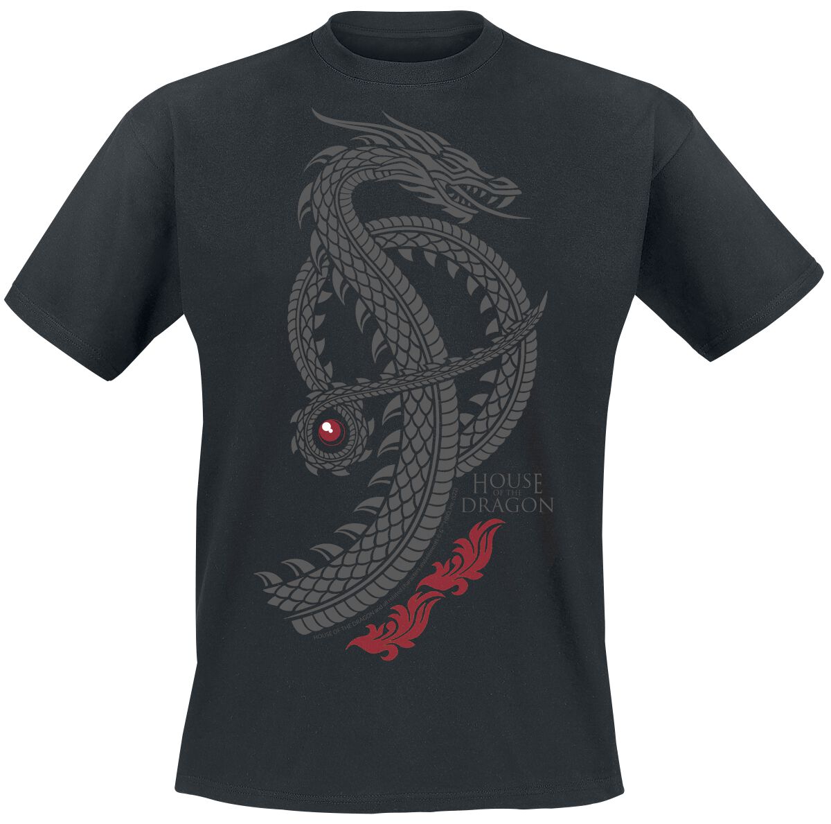 Game of Thrones House of the Dragon - Dragon logo T-Shirt black