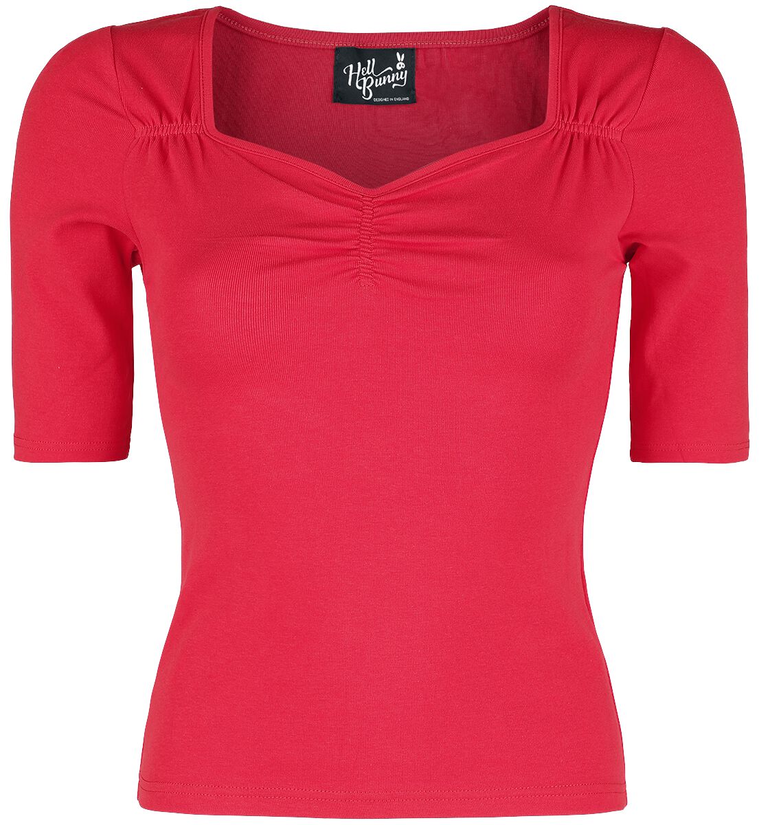 Hell Bunny Philippa Top Long-sleeve Shirt red