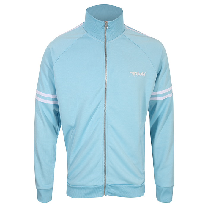 Gola  Tracksuit Top - Zipped Raglan Tracksuit Jacket with stripes - Sky Blue - for Men - light blue