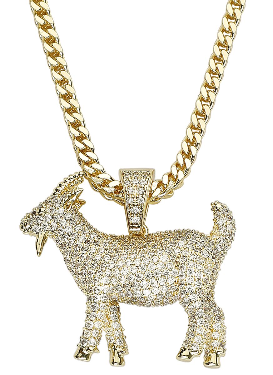 Notorious B.I.G. King Ice The Goat Necklace Halskette goldfarben  - Onlineshop EMP