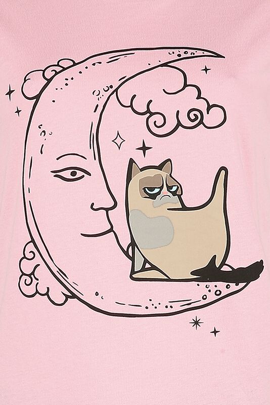 Filme & Serien Grumpy Cat Grumpy Moon | Grumpy Cat Schlafanzug