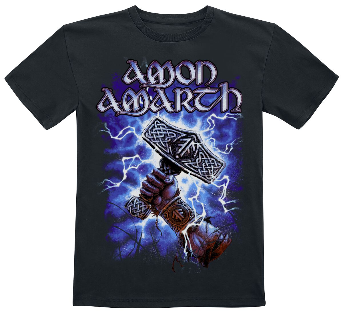 Image of Amon Amarth Kids - Hammer And Lightning Kinder-Shirt schwarz