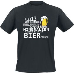 Bier Mineralien, Alkohol & Party, T-Shirt