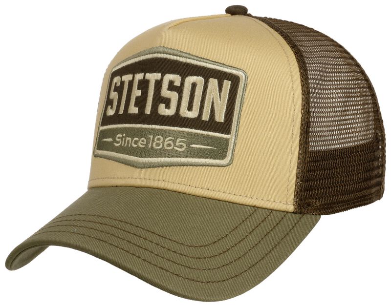 Stetson Cap - Trucker Cap Lightning - beige/grün