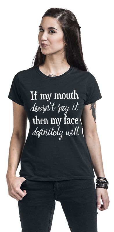 Große Größen Frauen If My Mouth Doesnt Say It... | Sprüche T-Shirt