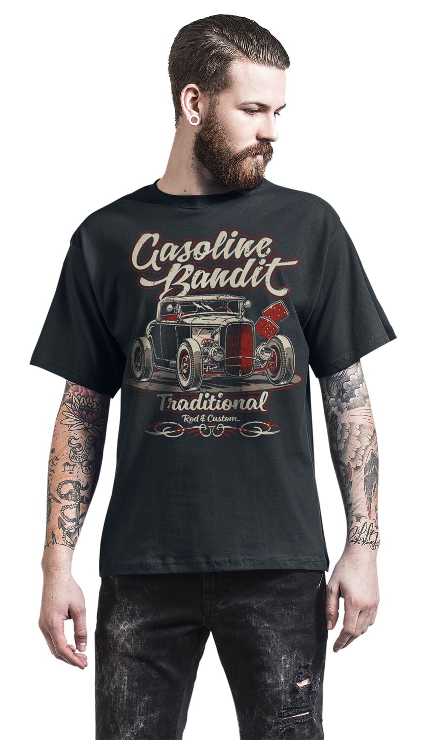 GASOLNE BANDT® T-Shrt für Bker Racer Motorrad Fans: Road Trp