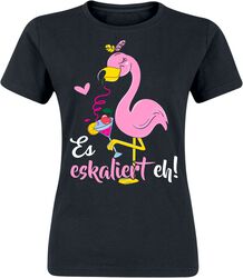Flamingo - Es eskaliert eh!, Alkohol & Party, T-Shirt