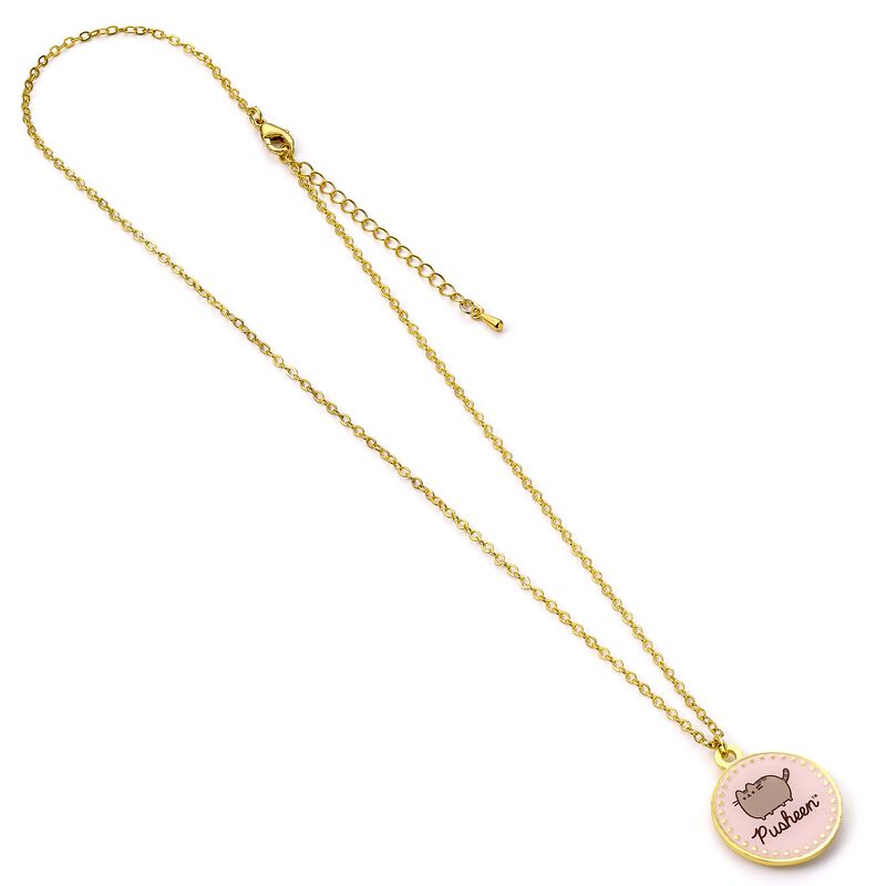 Anhänger und Halskette aus Silber pink name The Carat Shop Pusheen