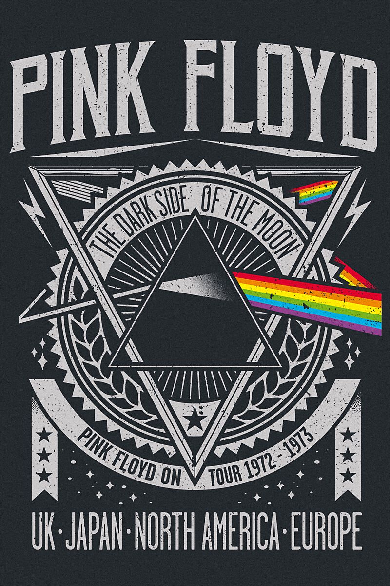 Pink Floyd T Shirt Dark Side of The Moon Diamante Logo Nuovo Ufficiale Unisex Size M