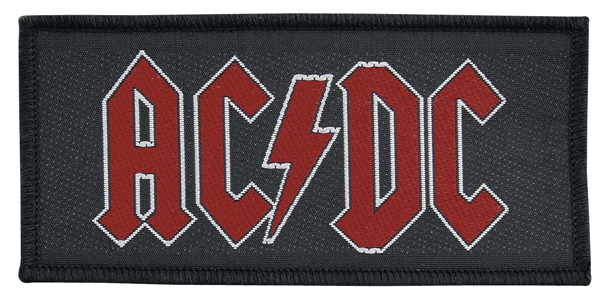 AC/DC - Red Logo - Patch - schwarz|rot