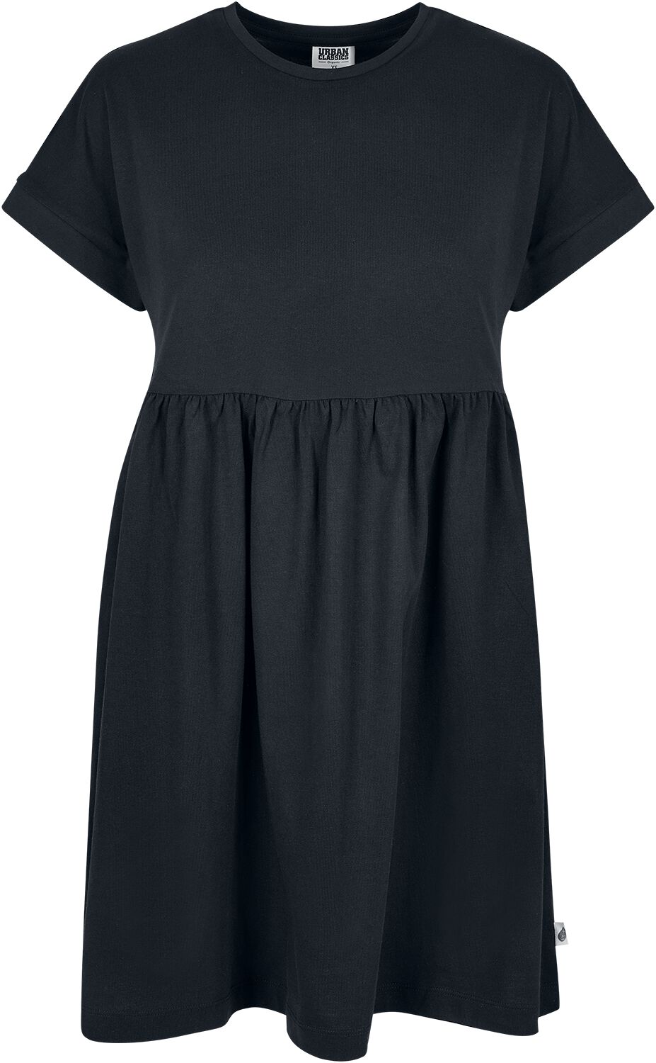 Urban Classics Ladies Organic Empire Valance Tee Dress Short dress black