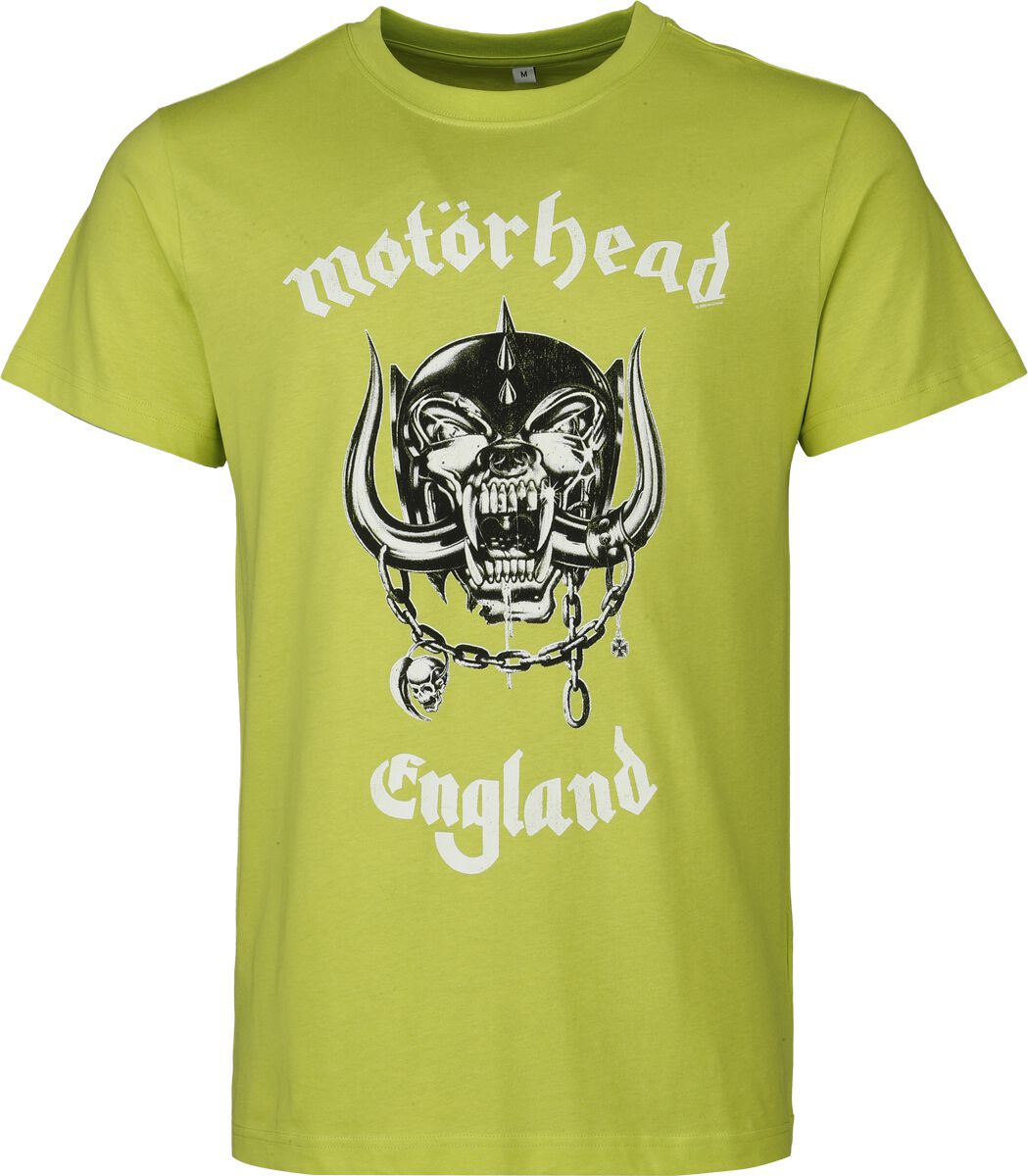 Motörhead T-shirt - Everthing Louder - S tot XXL - voor Mannen - neon geel