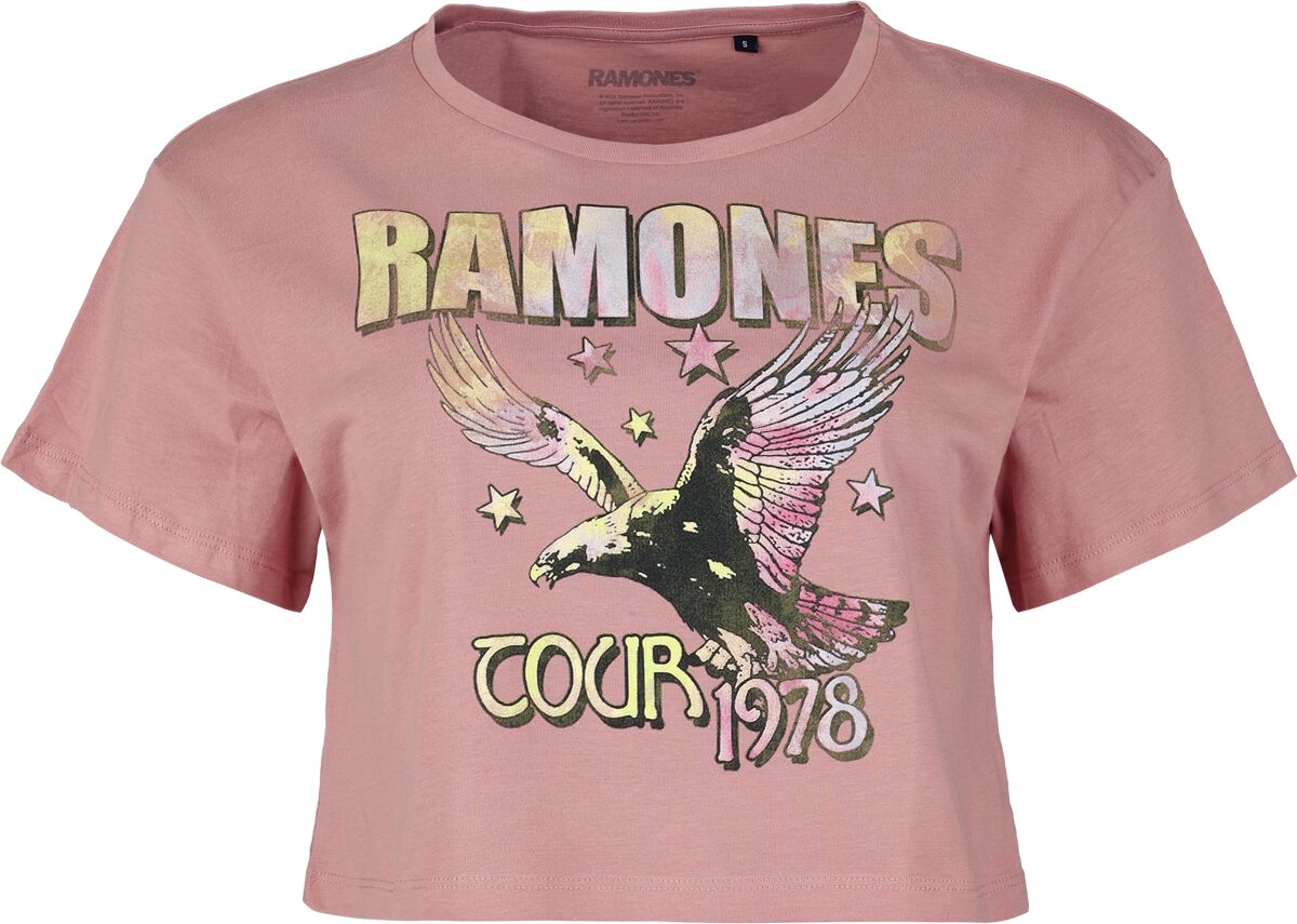 🏷️ T-Shirt Manches courtes  de Ramones - Tour 1978 - pour Femme