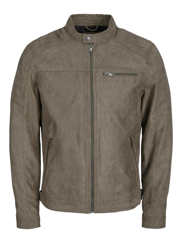 Konstläderjacka  av Jack & Jones - JJEROCKY JACKET NOOS - Herr - grå