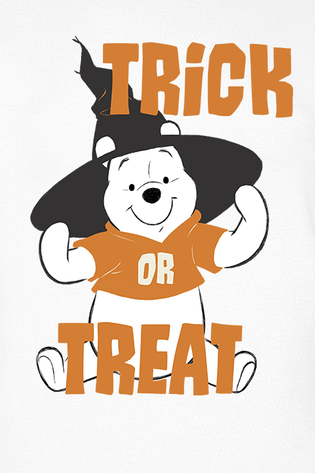 Winnie The Pooh Trick Or Treat T-Shirt weiß