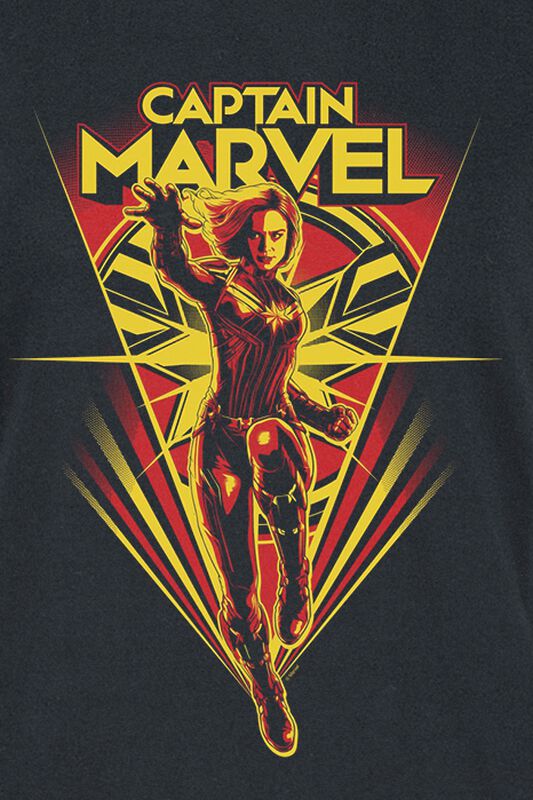 Filme & Serien Captain Marvel Flying | Captain Marvel T-Shirt