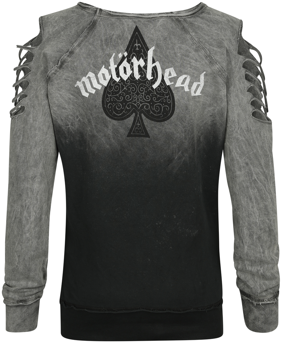 Motörhead Sweatshirt - Logo England - S bis L - für Damen - Größe L - grau  - Lizenziertes Merchandise!