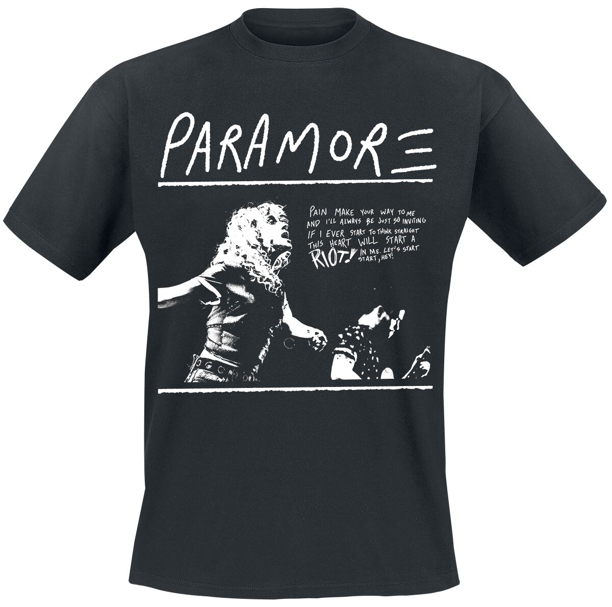 Paramore Start A Riot T-Shirt black