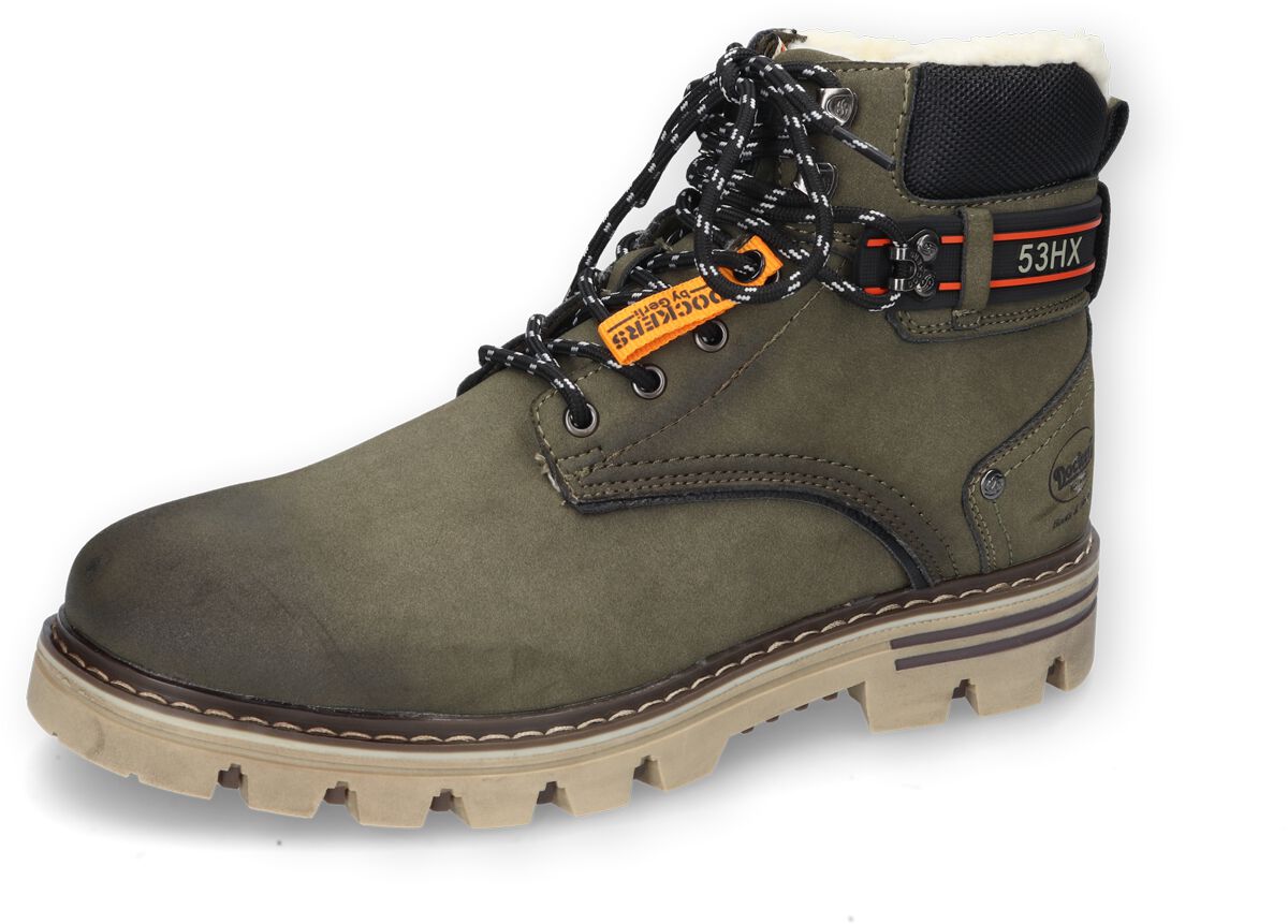 Dockers by Gerli Winterstiefel – Winter Boots – EU41 bis EU47 – für Männer – Größe EU41 – oliv