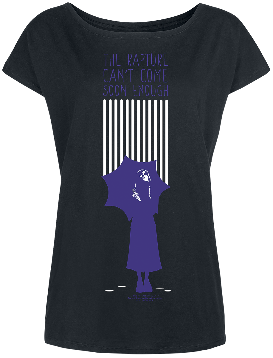 Wednesday T-Shirt - The Rapture - S bis XXL - für Damen - Größe XL - schwarz  - Lizenzierter Fanartikel