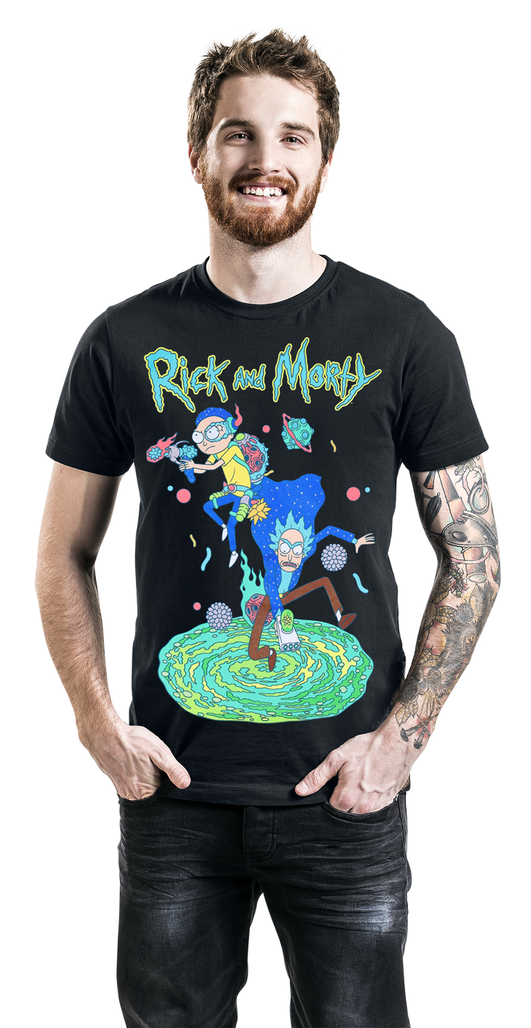 Rick And Morty Space Rangers T-Shirt schwarz - 29.18% Rabatt