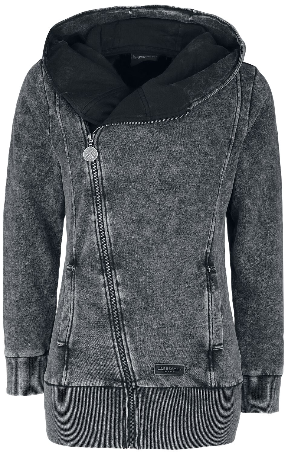 Sweat-shirt zippé à capuche de Volbeat - EMP Signature Collection - S à XL - pour Femme - gris