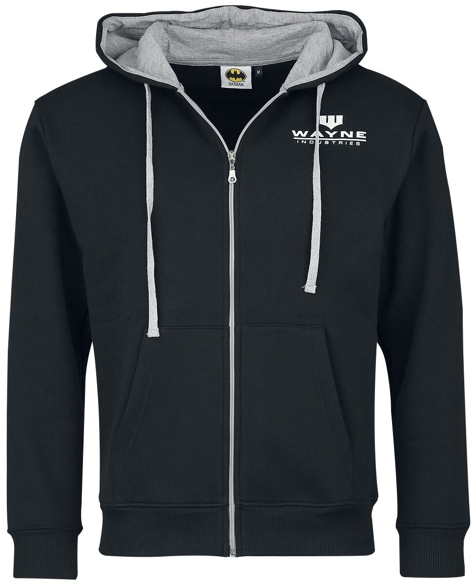 Batman Wayne Industries Kapuzenjacke schwarz Batman Wayne Industries Kapuzenjacke schwarz