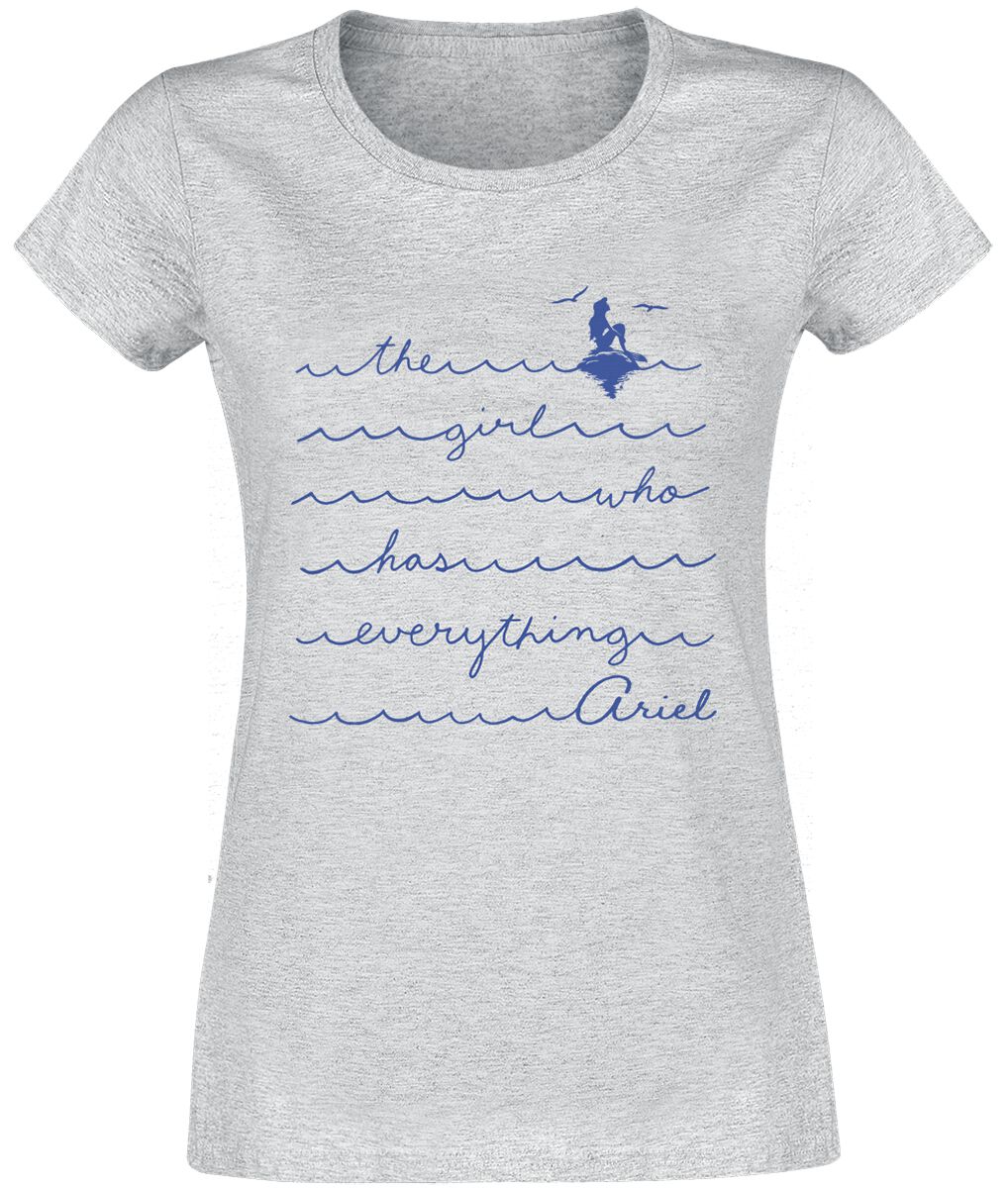 Arielle, die Meerjungfrau the girl who has everything T-Shirt grau