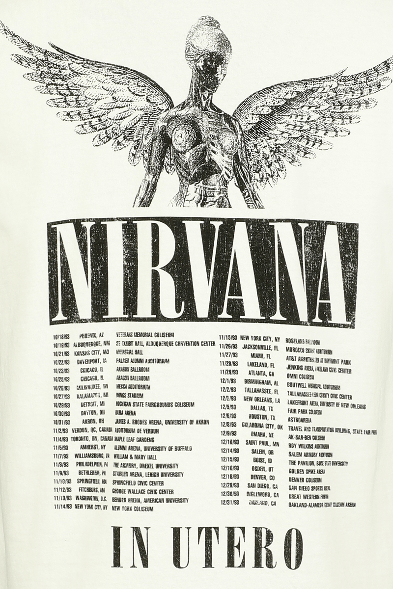 Thumbnail - Nirvana Live '93 T-Shirt weiß in S
