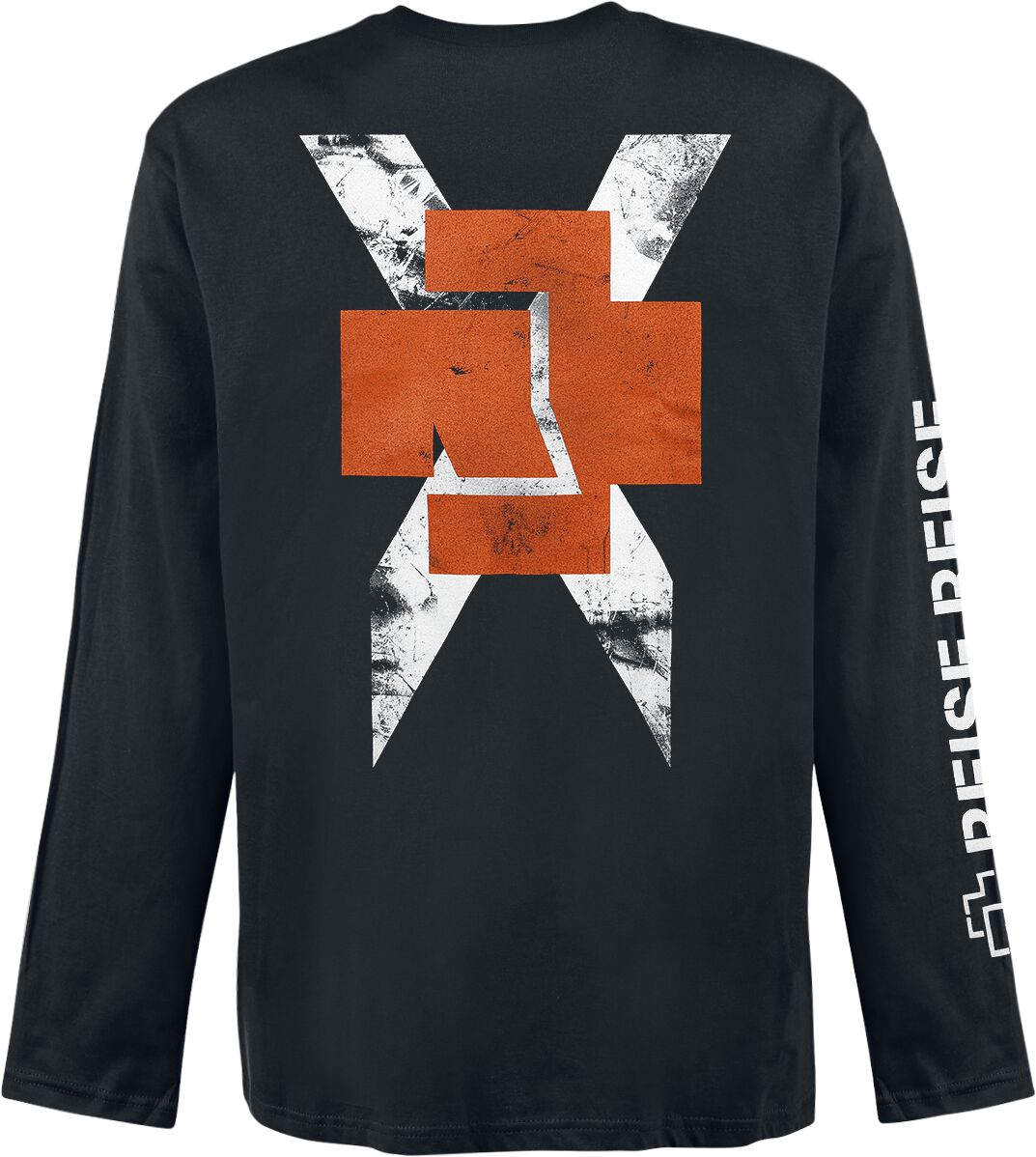 Weißes Kreuz Rammstein Langarmshirt EMP
