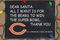 Chicago Bears- Tafelschild