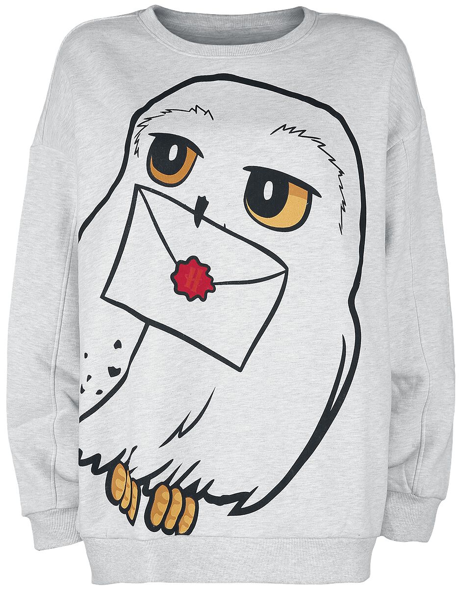 Hedwig Sweatshirt heather grey von Harry Potter