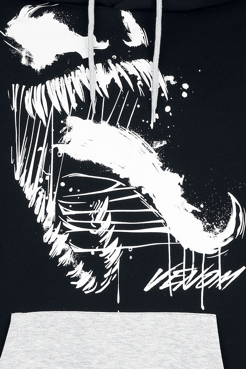 4068143356695 - Venom - Tongue Kapuzenpullover schwarz grau in 3XL