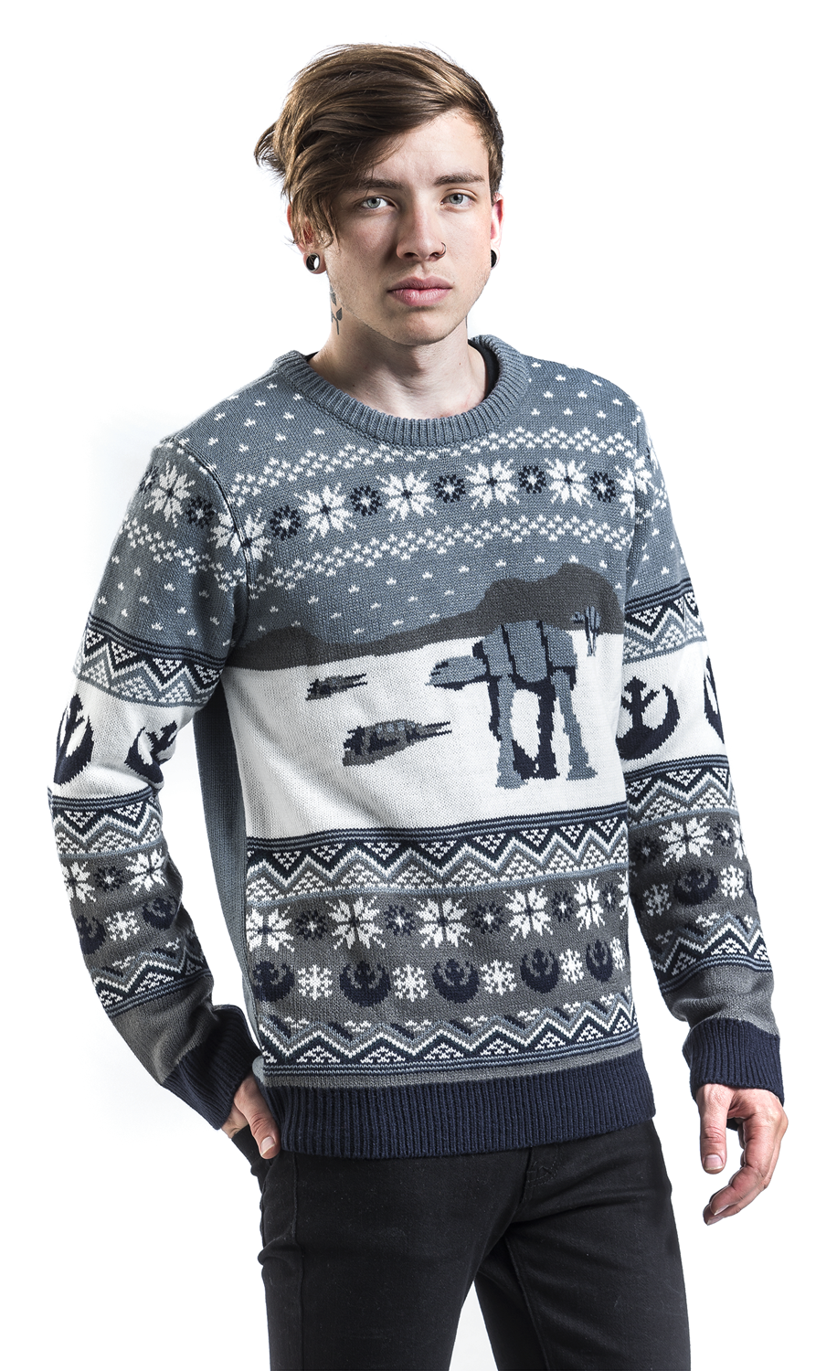 Star Wars AT-AT Weihnachtspullover multicolor