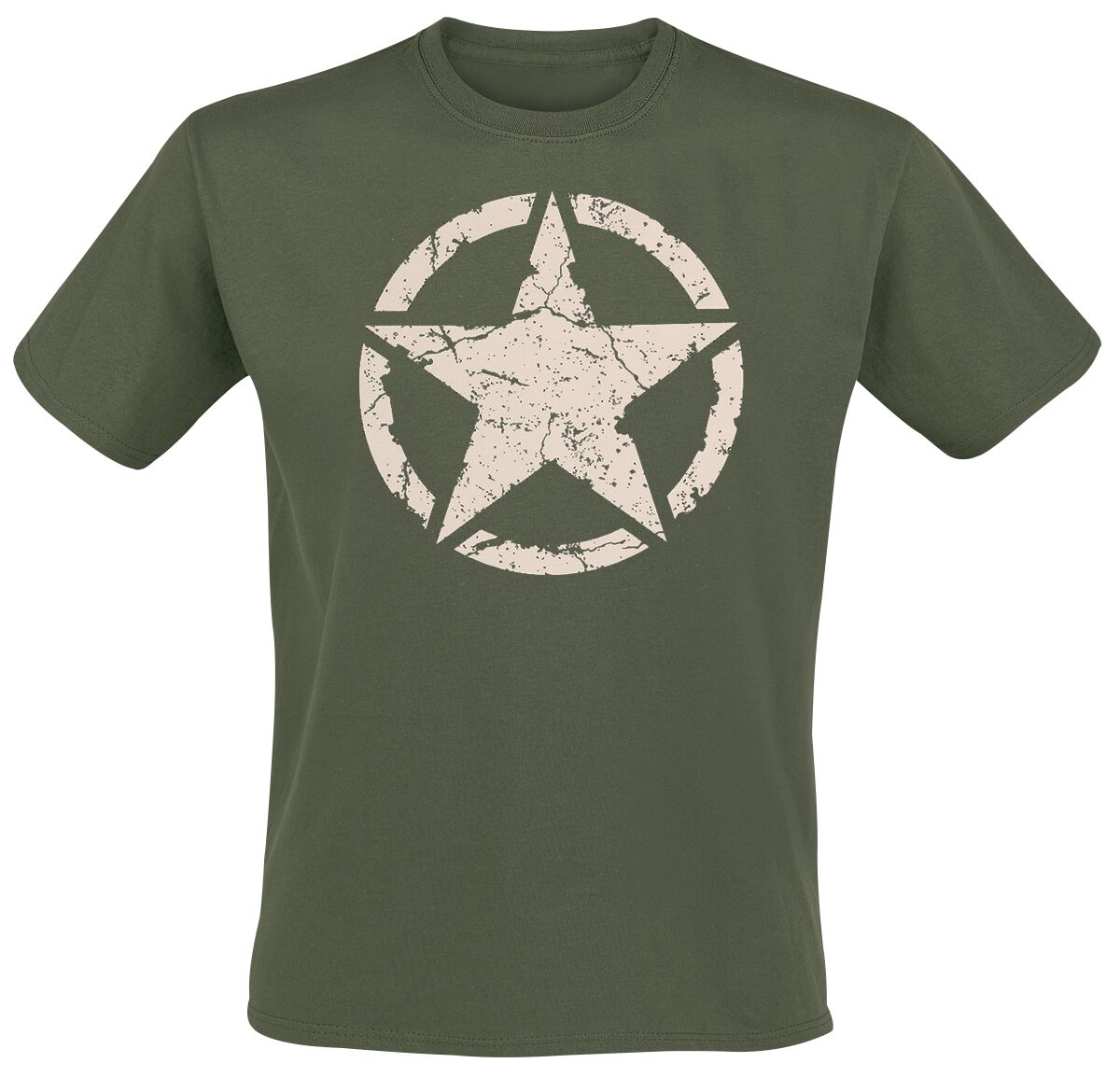 Army Star Olive T-Shirt oliv von Gasoline Bandit