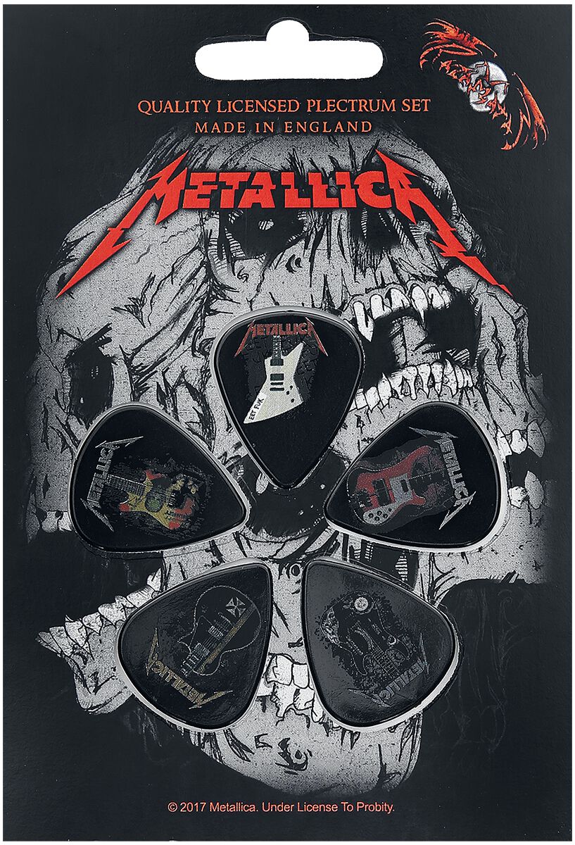 Metallica Guitars  Plektren-Set  multicolor