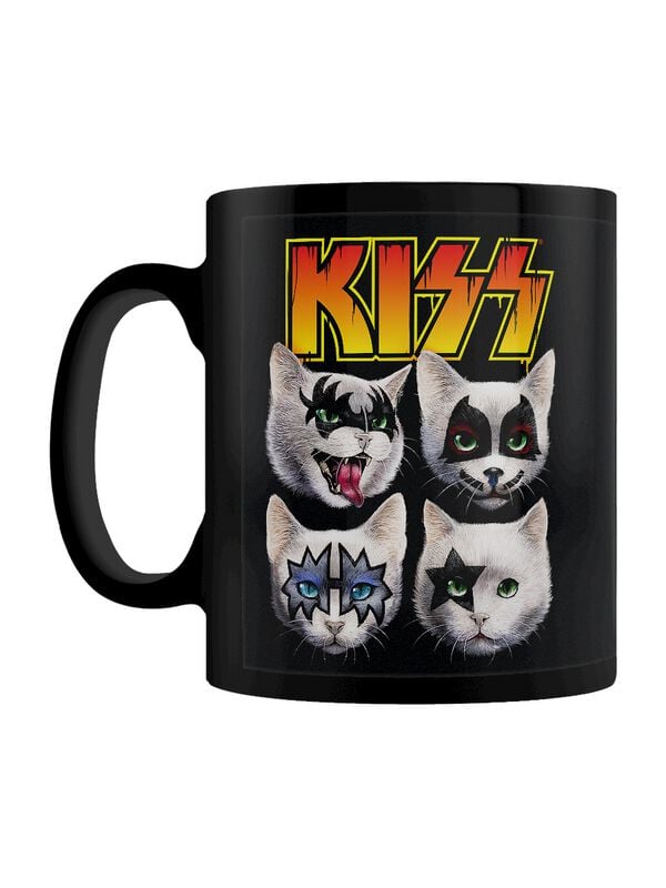 Kiss Tasse - Horror Cats Feline Four - schwarz  - Lizenziertes Merchandise!