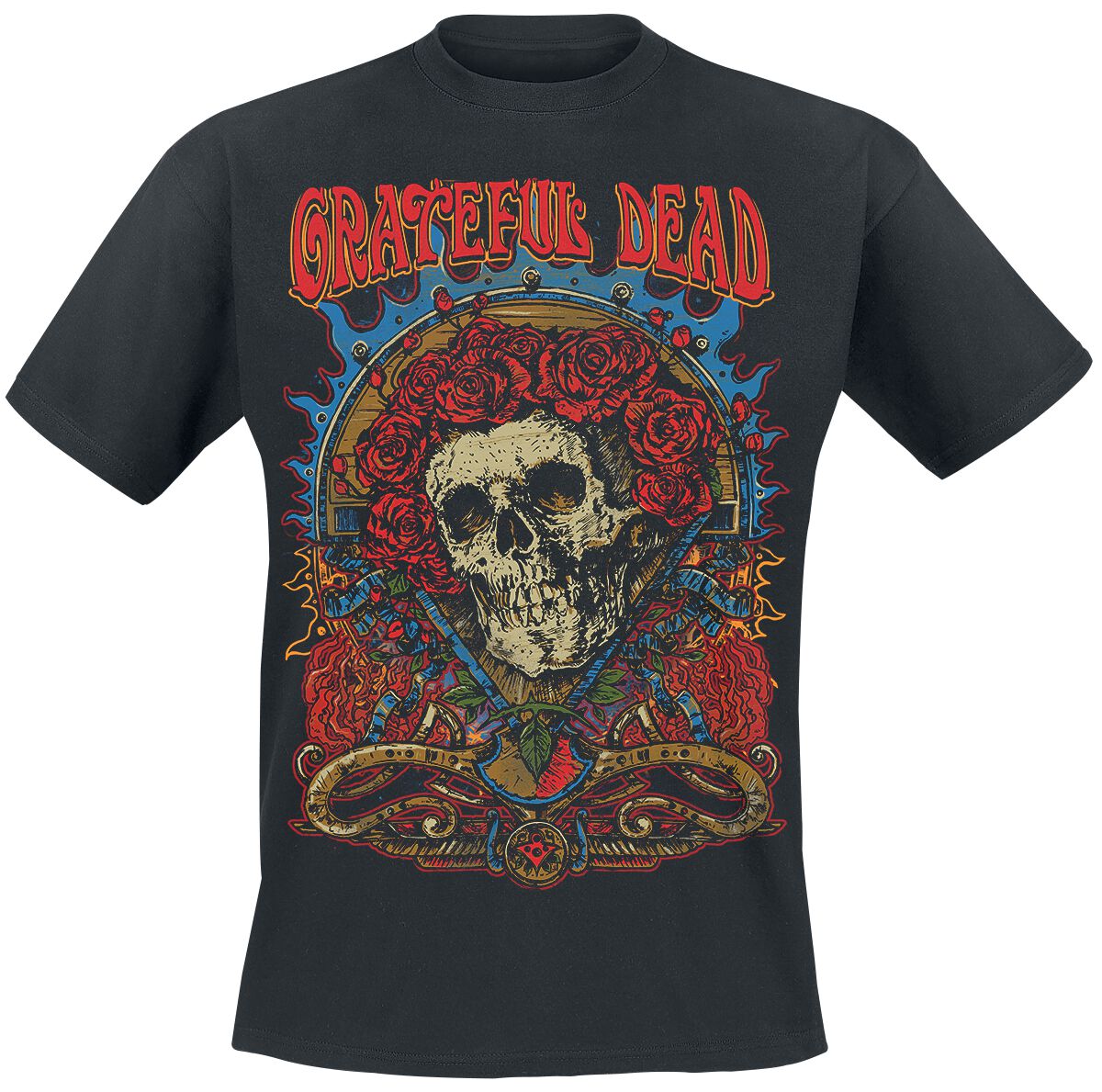Image of Grateful Dead Dead Rose T-Shirt schwarz