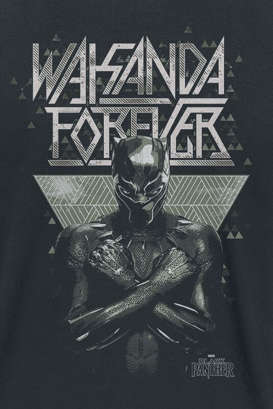 Männer Bekleidung Wakanda Forever | Black Panther T-Shirt